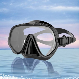 Người lớn nhìn toàn cảnh mặt nạ lặn thoải mái lặn bằng silicon freediving mặt nạ từ rõ ràng kính cường lực