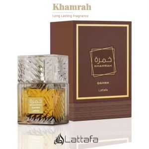 Original Lattafa Khamrah Qahwa Perfume 100ml Long-Lasting for Men Women Arab Dubai Perfume