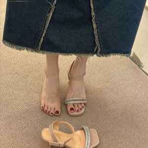 Katerina Fashion Unique High Heels Platform Sandals For Women Adjustment Strap #K-23-6