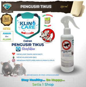 KLINO CARE Repellent Spray Pengusir Anti Tikus Mobil 250ml Tanpa Menyakiti Antibacterial Ampuh