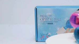 DECINIEE Crystal Ice Roller Facial Globes Cooling Roller Ball for Face Eye Massage Beauty Ice Hockey Energy Crystal Ball Water Wave Skin Care Device