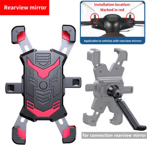EKLEVA Bike Phone Holder Bicycle Mobile Cellphone Holder Easy Open Motorcycle Support Mount Mote Phone Holder