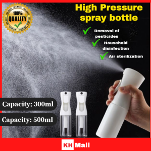 High pressure spray bottle Hand Pressure Fine Mist Sprayer Alcohol Disinfection Spray Bottle Hairdressing Spray Refillable Salon Barber Hair Tools Water Sprayer Garden Care Tools 300ML/500ML