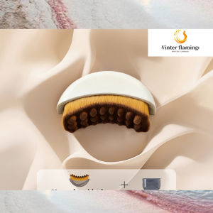 3 PCS Lymphatic Contour Face Brush Gua Sha Makeup Brush Face Massage Tool Foundation Brush for Sculpting Detox & Lift