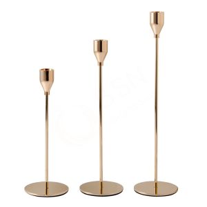 【COD】New European Metal Candle Holder Simple Golden Wedding Decoration Ins wind creative crafts Christmas Wedding Dinning Candlestick Holder Centerpiece Table Decorative Candle Holder Single-head Taper Candle Holder Ornaments