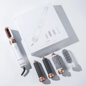 Original 5 In 1 Hair Dryer Comb Curling Iron Straightening Comb Multi-Functional Curling Set