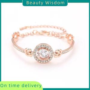 Beauty Wisdom Light Luxury Sparkling Adjustable Zircon Bracelets High Quality Fashion All-match Bangle For Women Wedding Jewelry Birthday Gift