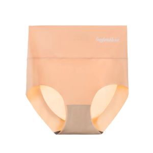 I-FASHION High waisted underwear for women made of ice silk without any trace for abdominal and hip lifting. Graphene antibacterial crotch area