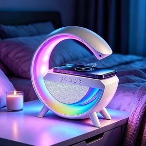 BT-2301 Bluetooth Speaker Desk Lamp LED Atmosphere Night Light Smart Wireless Mobile Charger
