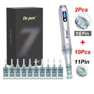 Wireless Dr Pen M7S Dermapen with 12Pcs 11/16/24/36/42Pins Nano Cartridge