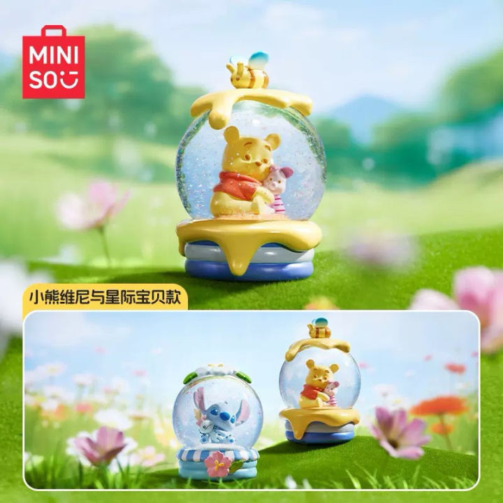 🌻(ReadyStock现货) Miniso Disney WinnieThePooh x Stitch Sweet Hug Crystal ...