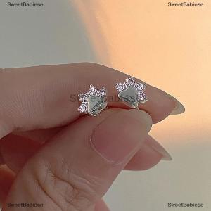 [COD] SweetBabiese 1 cặp Opal Cat Claw Tai xương móng tay xoắn ốc Stud Bông tai cho phụ nữ Cô gái bên mới đồ trang sức mỹ Quà Tặng