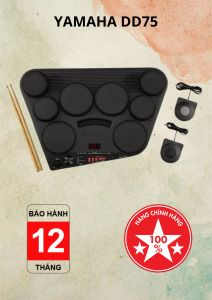 Trống điện tử Yamaha DD75 chính hãng kèm cặp dùi và 2 pedal
