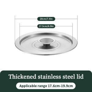 Onetwone nắp nồi nắp đậy dụng cụ nấu ăn 20/22/24cm Nắp chảo Nắp chảo dẹt nắp Nắp bằng thép không gỉ cho chậu bát