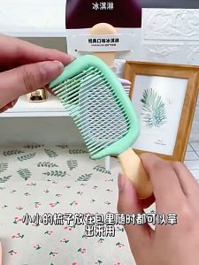 Mini Hair Comb Anti-Static Beard Comb Girls Cartoon Heart Pocket Comb Baby Girl Hair Comb