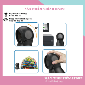Máy quét mã vạch đa tia 2D Heroje H719N để bàn siêu tiện lợi