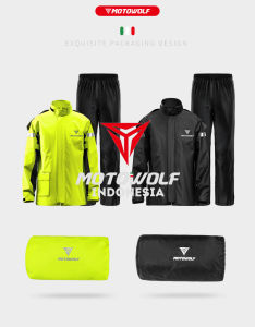 Motowolf Jas Hujan Motor Raincoat Touring Quick Dry Ponco Model 0401
