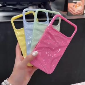 ซองศัพท์สีพื้นแบบมินิมอลสำหรับ iPhone 17 16 15 14 13 12 11 Pro Max Plus Air 17ProMax ปกหลัง TPU นุ่ม