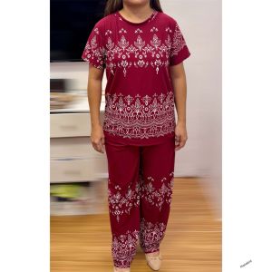 PAJAMA SENEPA TERNO SET checkered SLEEPWARE SENEPA PANTULOG TRENDY MEDIUM - XL ADULT
