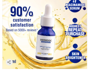 DermDoc Skin Radiance Face Serum with 10% Niacinamide (15ml)