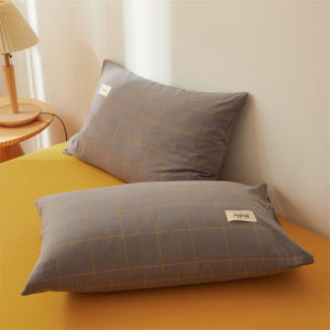 【Super low price】1pcs/2pcs 100% Cotton Pillowcases Soid Color Breathable Soft Bed Pillow Cover Skin Friendly Envelope Pillow Case NO Pillow Core