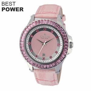 Che Che Brand Watch Exquisite Girls Sparkling Diamond Luxury High Grade Genuine Leather Band Imported from Japan Quartz Movement Womens Watch
