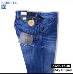 Celana Onesky Panjang Pria Jenas Primum Tebaru Bahan Auriga Denim Size 27/38