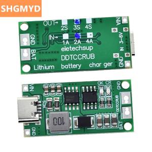 [COD] SHGMYD 2S 3S 4S 1-4A Booster Module Lithium Polymer Lithium Ion Battery Charging Module Step-Up Boost LiPo Polymer Li-Ion Charger