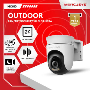 Mercusys MC510 Outdoor Pan/Tilt Security Wi-Fi Camera Security Cctv Sale Camera Connect to Cellphone with Mic and Speaker