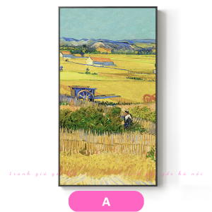 Tranh trừu tượng họa sĩ Vincent Van Gogh treo tường chất canvas có khung tặng đinh treo nhiều mẫu đủ mọi size