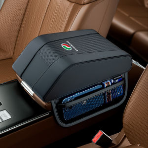 กล่องที่เท้าแขนในรถเก็บของที่วางแขนพยุงข้อศอกผ้าฝ้ายเพิ่มความสูงสำหรับ Perodua Viva Bezza Axia Ativa Aruz Alza Myvi Kancil ถูกตีด้วย