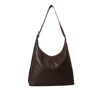 กระเป๋าหนังถังย้อนยุคฤดูใบไม้ร่วงของผู้หญิง กระเป๋าหนังสะพายไหล่ความจุขนาดใหญ่ส่วนบุคคล