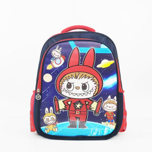 Large capacity childrens bag labubu cute elementary school students backpack girls shoulder bag
