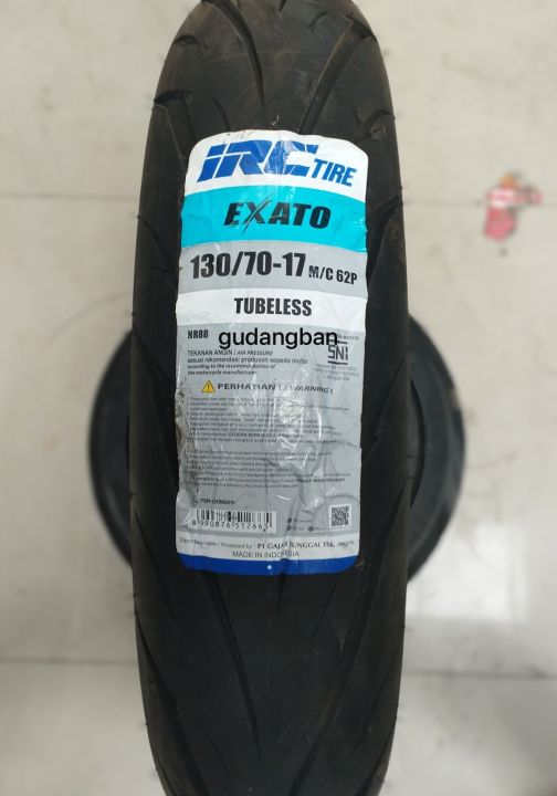 IRC 130 70 17 Exato NR88 Tubeless ban luar motor CBR KLX Supermoto Ninja