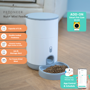 [Official Petoneer SG] Nutri Mini Feeder Smart Feeding Double Locked Freshness Right Portion On Time 2.6L