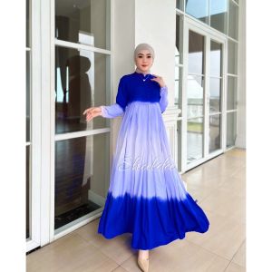 FUSCIA DRESS GAMIS TWILL RAYON CANDI MEKAR GAMIS SHALDA BATIK PEKALONGAN