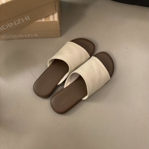 [Free Shipping] First Encounter Season Vintage Niche Flat Sandals for Women 2025 Summer New Versatile Casual Sandals