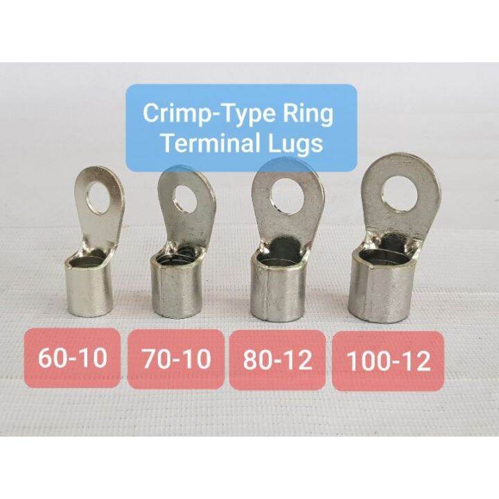 Crimp type deals lugs