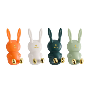 Cartoon Rabbit Wall Hook Hanger Multifunctional Hanging Bracket Supplies for Home Bathroom Toothbrush Cup Organizer