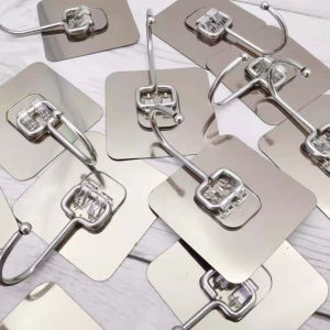 Móc dán tường inox 304 loại 1 chân chịu lực đến 5kg kèm miếng dán tráng bạc siêu dính móc dán chịu lực loại tốt