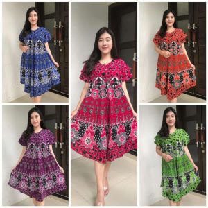 DASTER BATIK PEKALONGAN DASTER MURAH DASTER ADEM DASTER WANITA MODERN DASTER JUMBO MOTIF BAJU TIDUR & SANTAI BATIK MEGA RISKI LESTARI