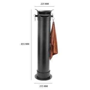 Large Capacity Coffee Knock Bucket with Towels Espresso Coffee Grounds Collector Standing Knock Box