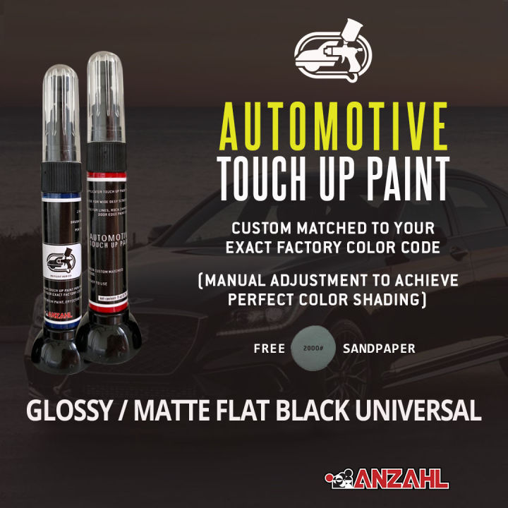 TOUCH UP PAINT PEN MATTE BLACK/GLOSS BLACK UNIVERSAL SCRATCH