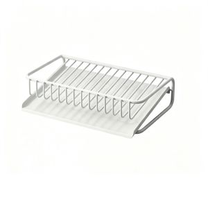AAVGH Self Draining Soap Dish Open Wire Structure Metal Soap Holder Raised Base Removable Drain Tray Bathroom Sink Organizer