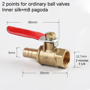 （Fast delivery）Brass Ball Valve 1/4" / Air Ball Valve 1/4" / Compressor Ball Valve