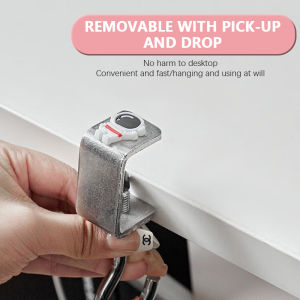 Christmas gift 【AYLMER】 Adjustable Rotatable Removable Table Edge Storage Hook Office Desktop Hooks School Office Student Bag Water Bottle Hooks