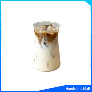 H.S. แก้วกาแฟโปร่งใส แก้วชา วัสดุกระจกทนความร้อน เหมาะสำหรับร้านกาแฟ 380ml Glass cup