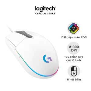 Chuột gaming có dây Logitech G102 Lightsync - Tùy chỉnh RGB 6 nút lập trình nhẹ