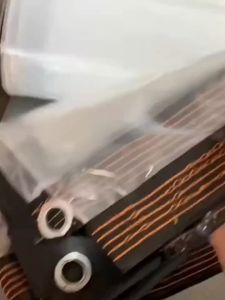 ผ้าใบ PVC ใส เจาะรูตาไก่ กันฝน กันน้ำทะลุ100% เหมาะสำหรับระเบียง ปลูกดอกไม้ 0.1 mm ฟิล์ม