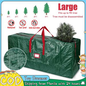 Large Christmas Tree Storage Bag 5ft 6ft 7ft 8ft 9ft Box for Big Christmas Tree Thicken Waterproof Moisture-proof Tear-proof Dustproof